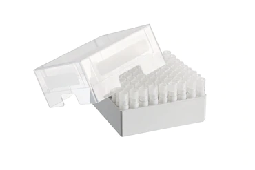艾本德儲存盒 9 × 9, 可放置 81  個螺旋蓋（凍存）管， 3   mL，2  件，高 76  mm，3  英寸，聚丙烯材料，可耐受最低 -86  °C，可高溫高壓滅菌，帶蓋子并具有數(shù)字字母標(biāo)識